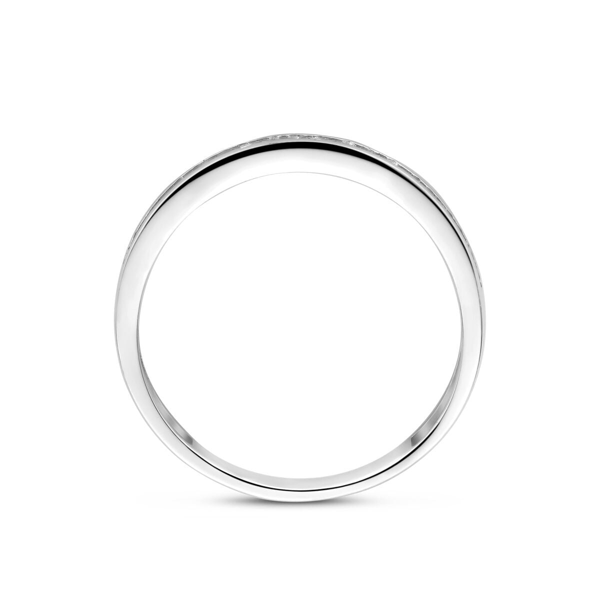 Anillo de plata con circonitas – Rodio 925 plata