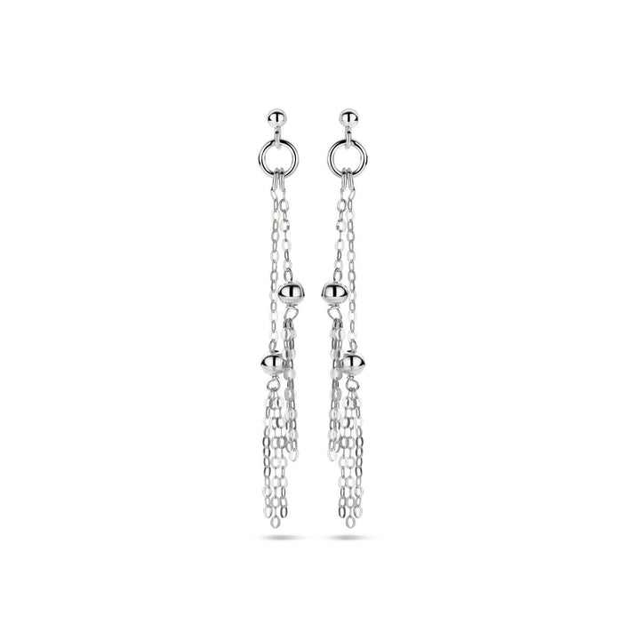 Zilveren lange oorhangers – gerhodineerd 925 zilver
