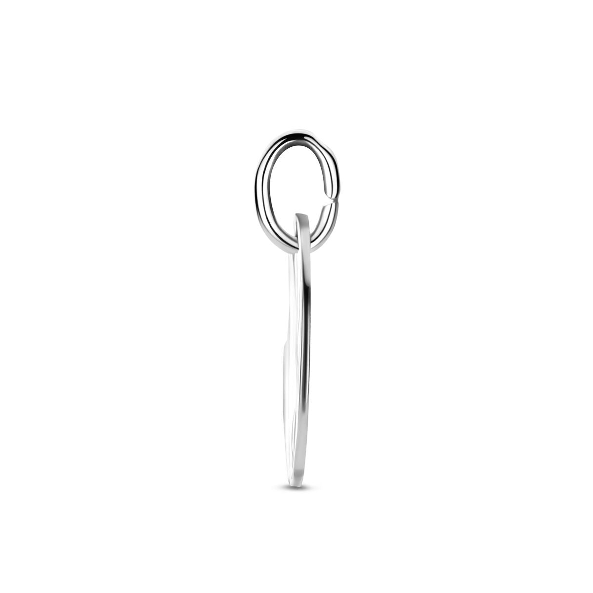 Colgante de grabado en plata 925 rodiado – 12 mm