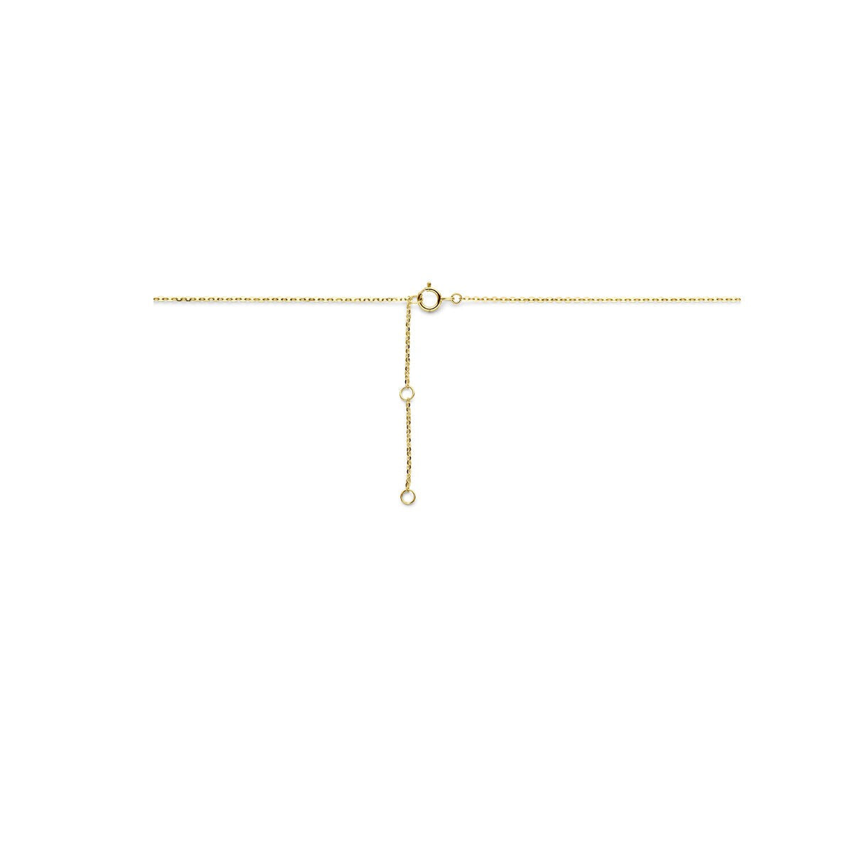 Collar de oro con corazón – collar de ancla de 14k