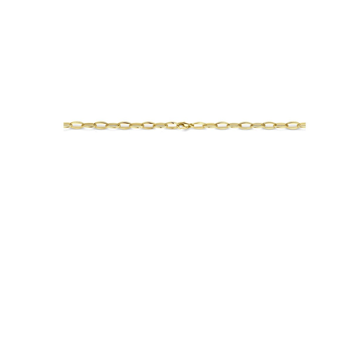 collar de ancla de oro amarillo de mujer