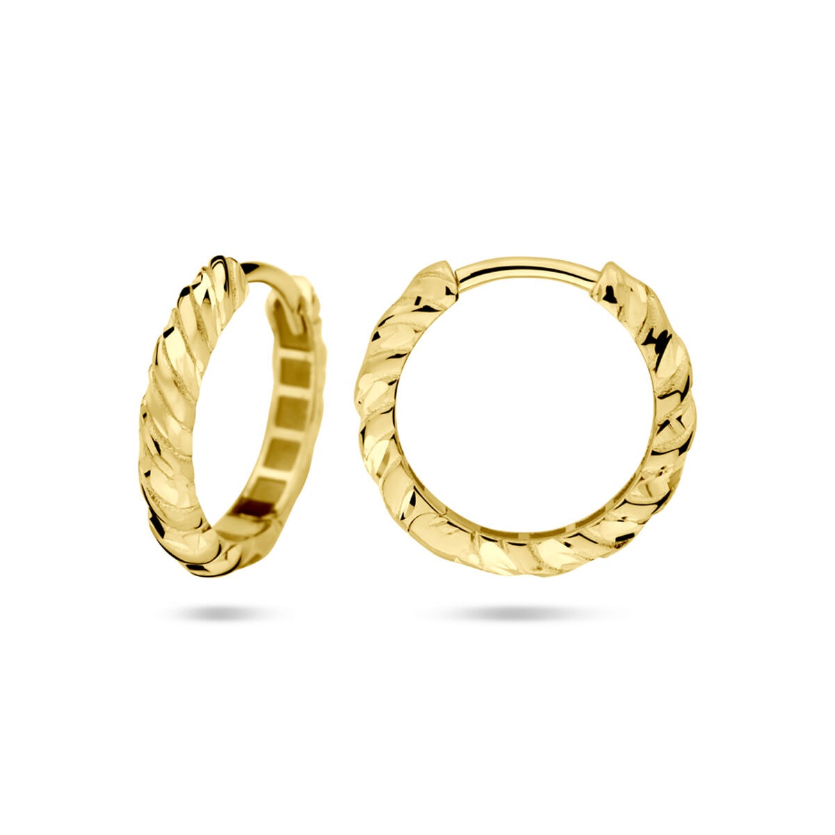 Aros de oro amarillo de 14k