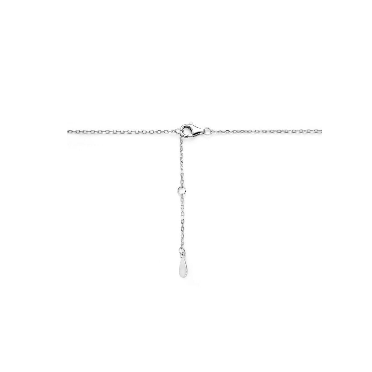 Collar de plata rodiado con circonitas