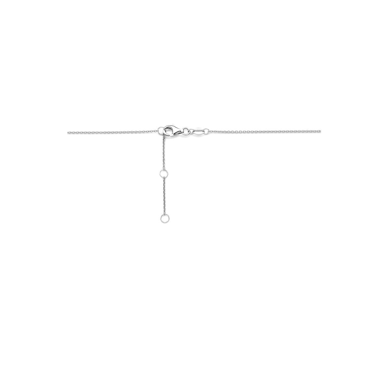 Collar de plata con colgante de circonita 41 - 43 - 45 cm