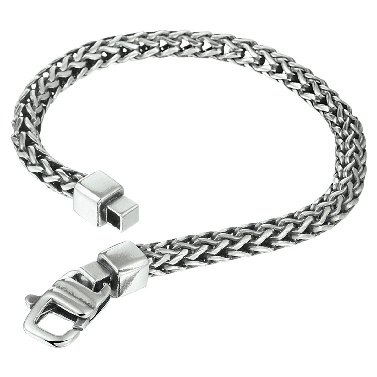 pulsera oxi vossestaart 5,0 mm plata oxidada