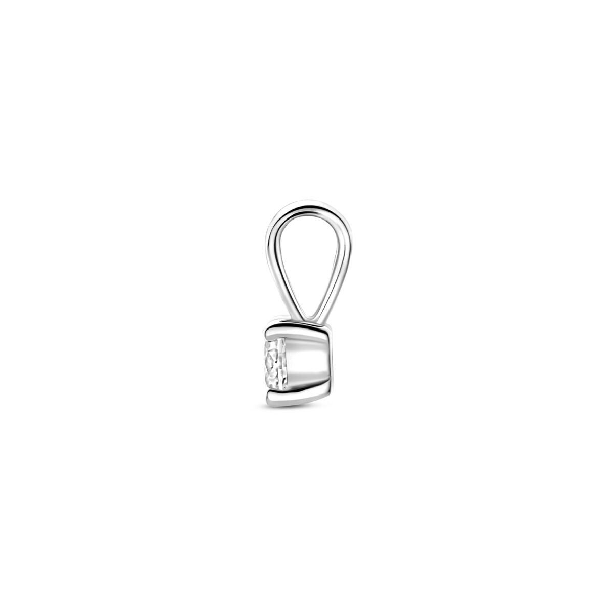 Colgante de plata con circonitas - Joyería de mujer rodiada