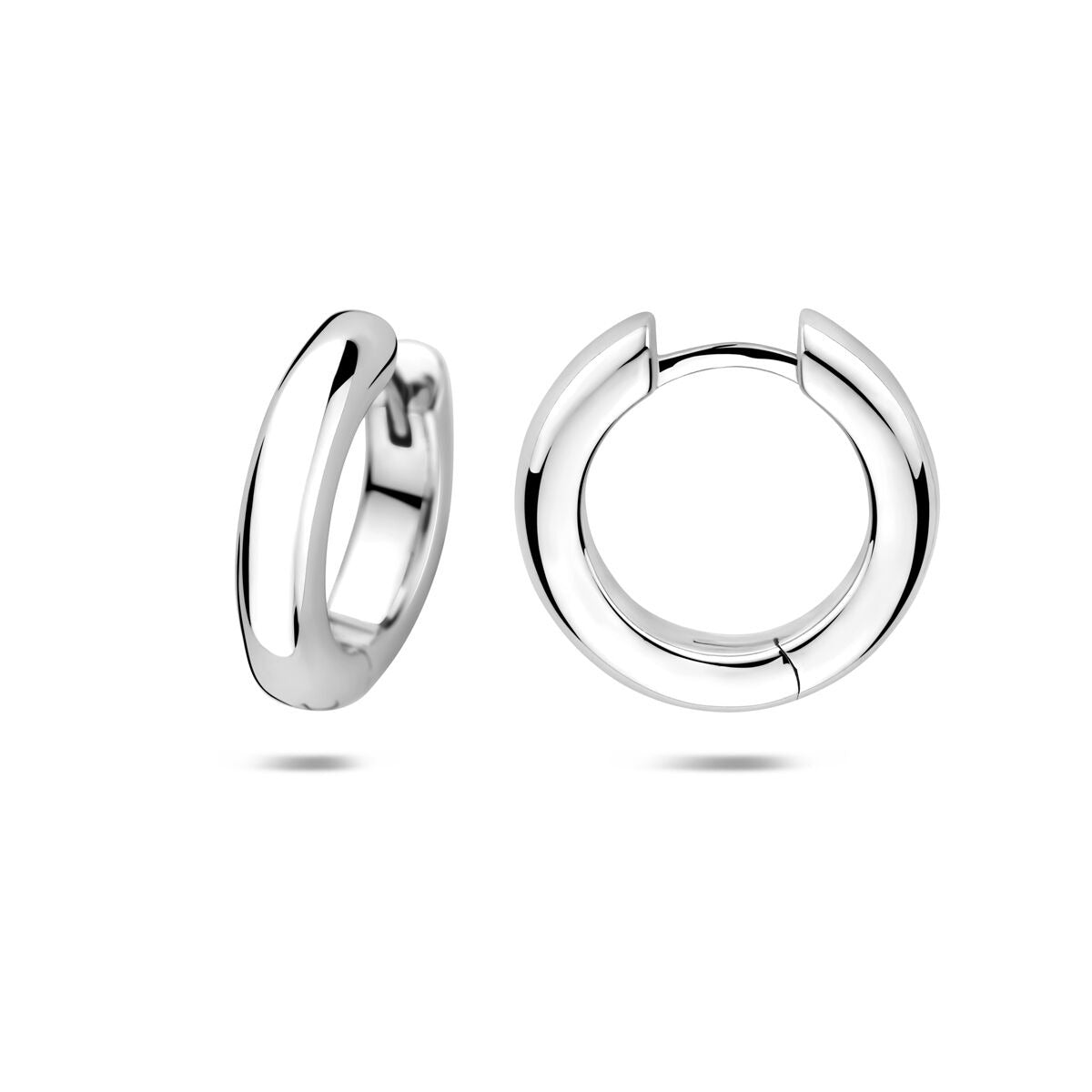Aros de plata rodiada con cierre de bisagra – 4mm de grosor de tubo