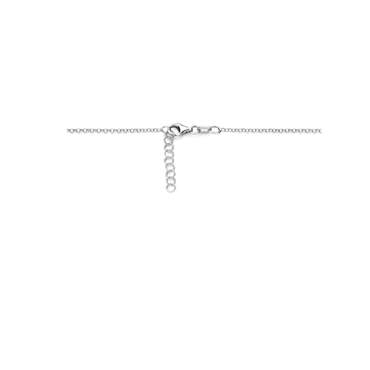 Collar infantil de plata con corazón – plata 925 rodiada 34 + 2 cm