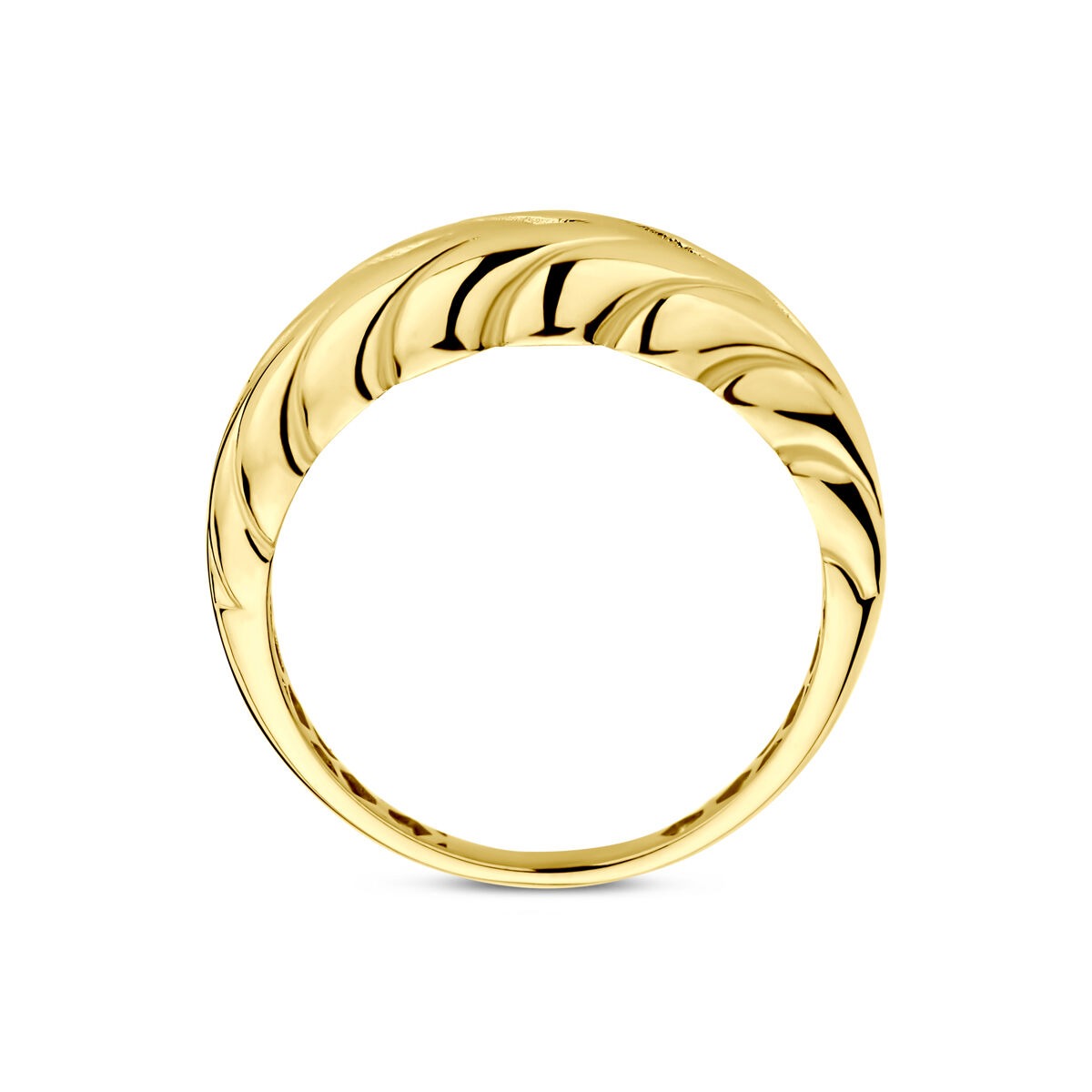 Anillo de oro amarillo de 14K – Elegancia Atemporal para de mujer