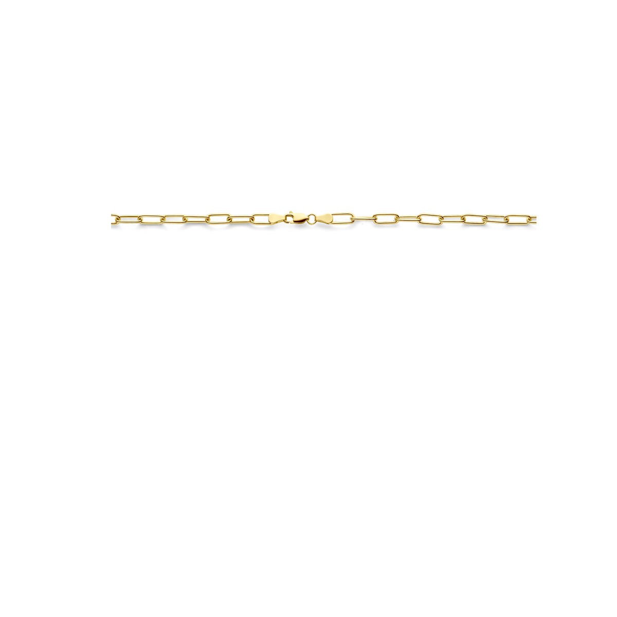 Collar de ancla en oro amarillo de 9k con núcleo de plata