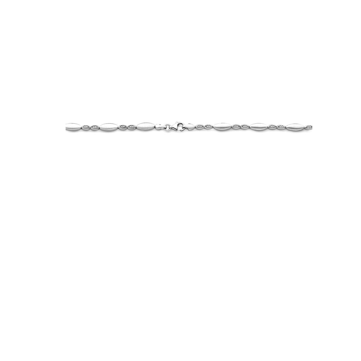 Collar de plata con circonitas de mujer 4,7 mm 45 cm