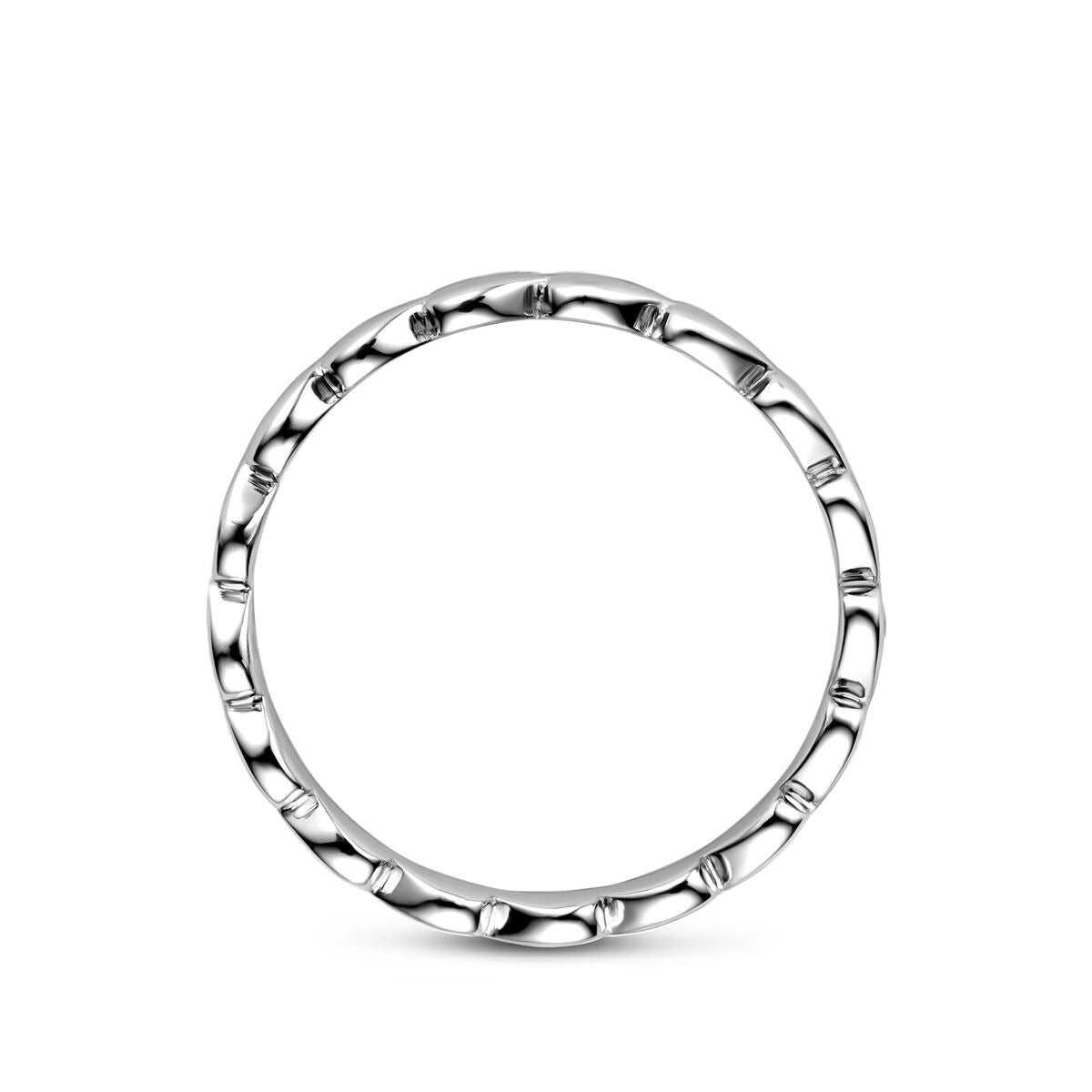 Anillo de mujer de plata con corazones – plata 925 rodiada