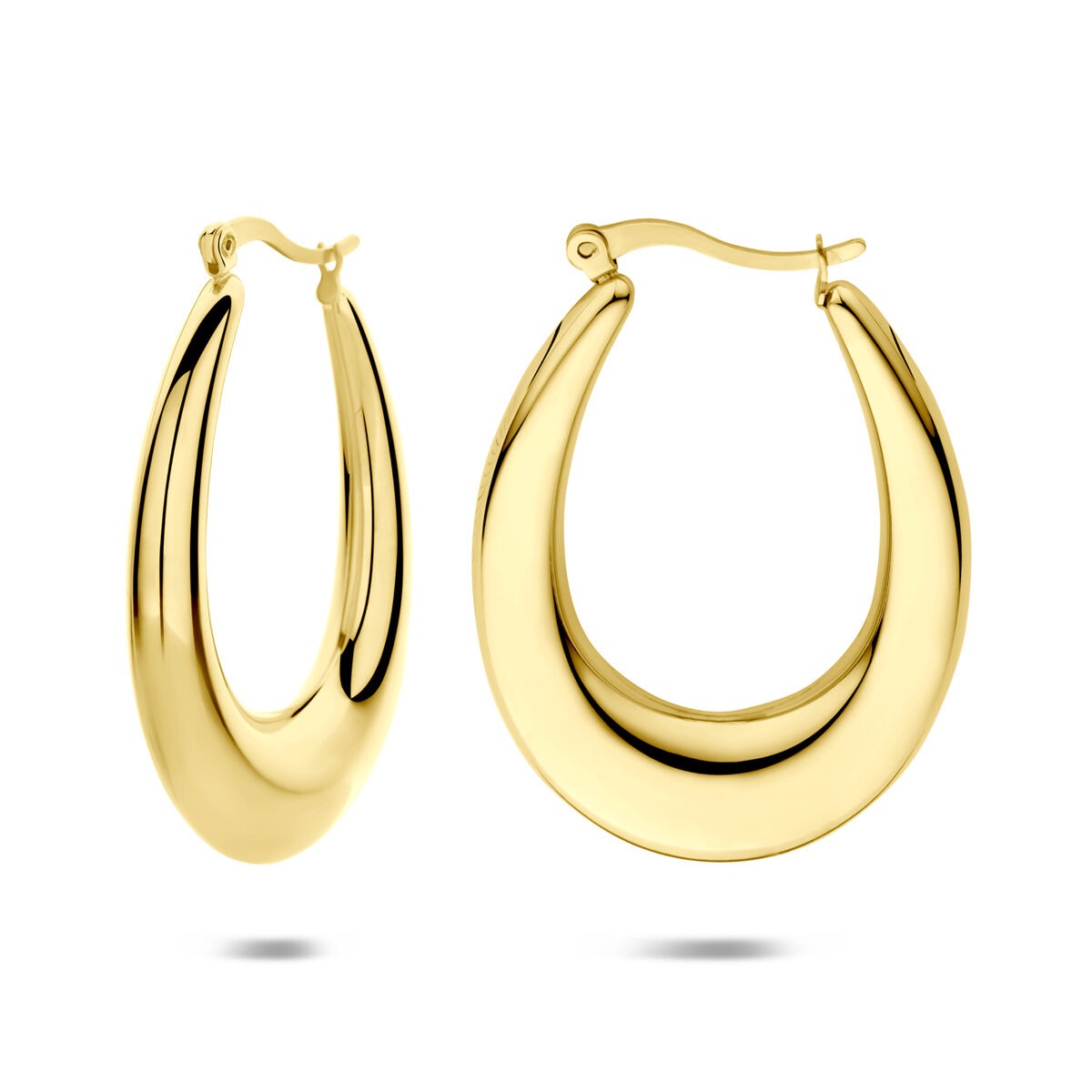 Aros chapados en oro 43x6mm