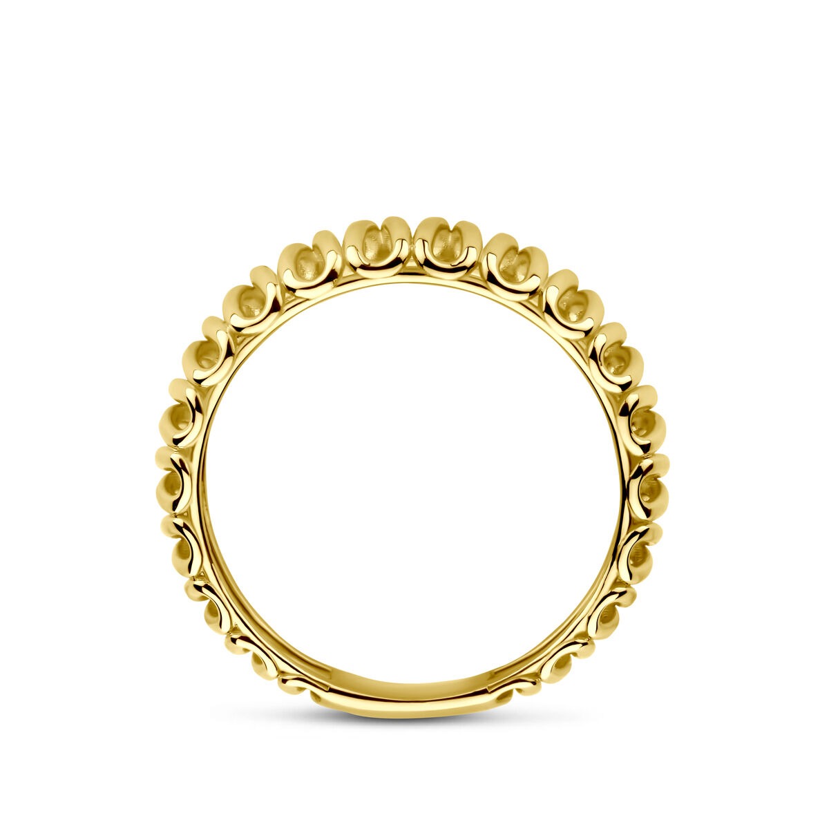 anillo de oro amarillo de 14k – 6mm de ancho