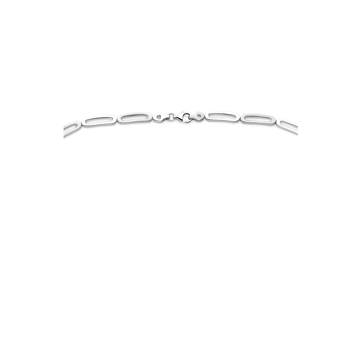 Collar de mujer de plata sin colgante – rodiado 925 plata 5,7 mm 45 cm