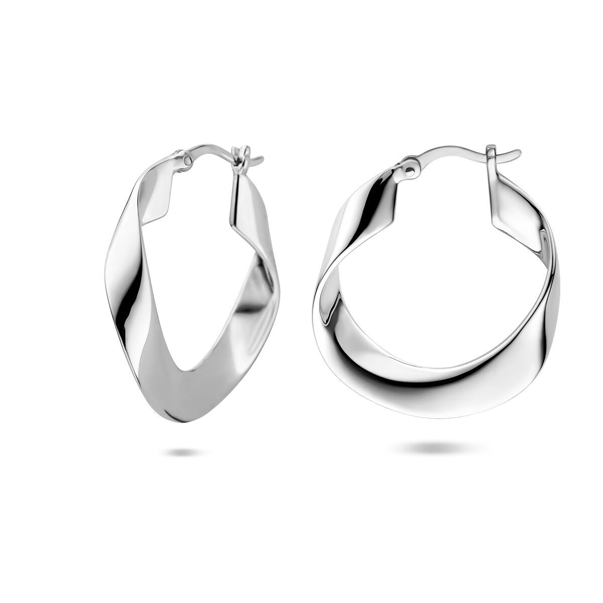 Aros de plata 925 rodiados – 25 mm