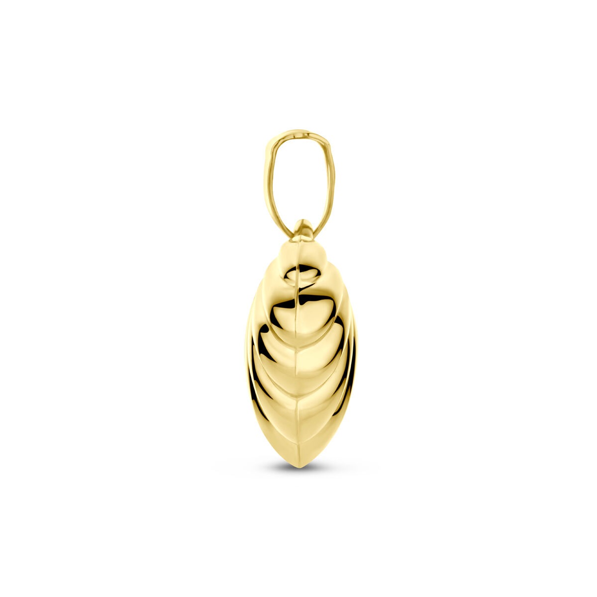 colgante de corazón de oro amarillo de mujer
