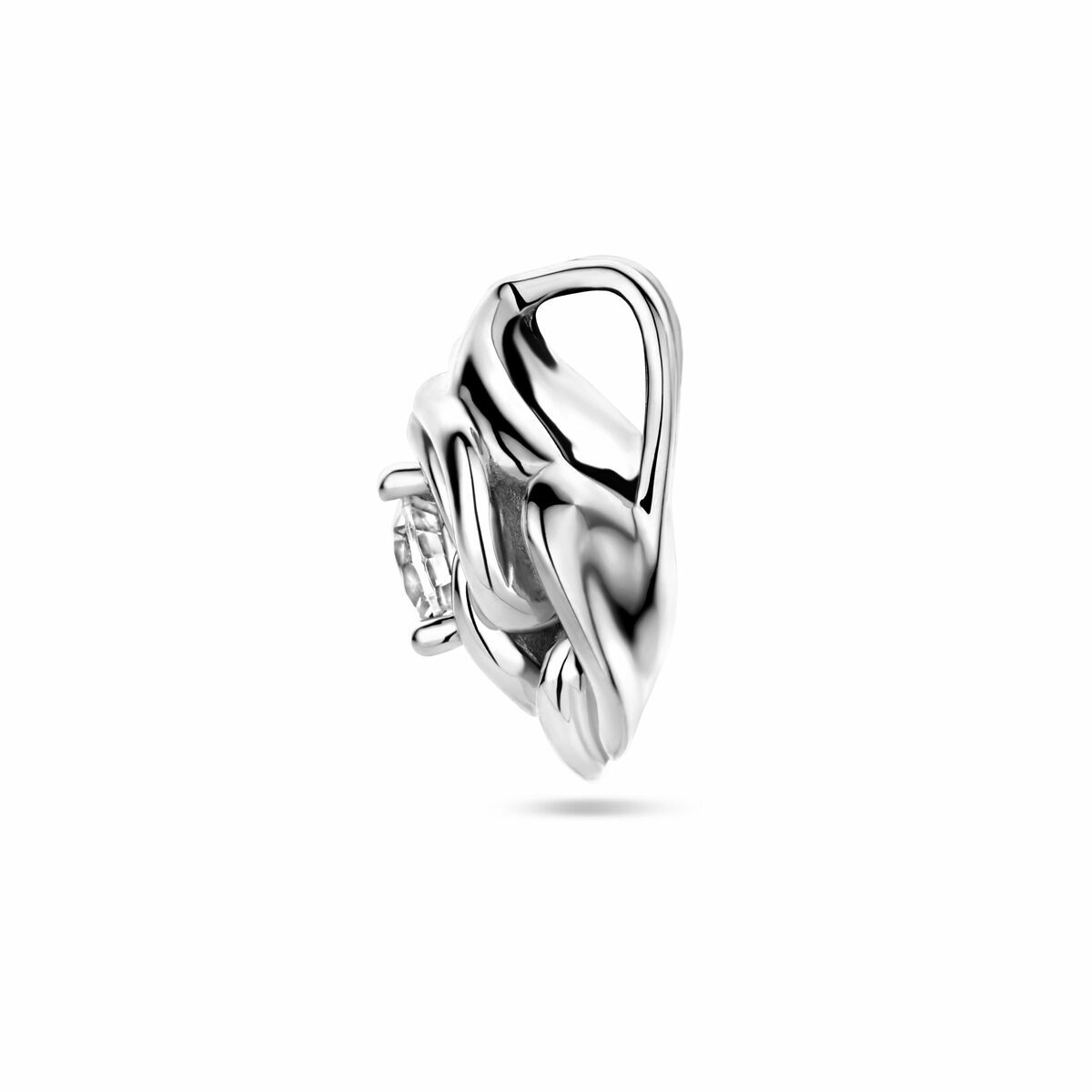 Colgante de plata rosa con circonitas