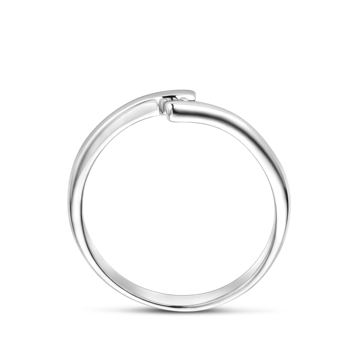 Anillo de mujer de plata con circonitas – plata 925 rodiada