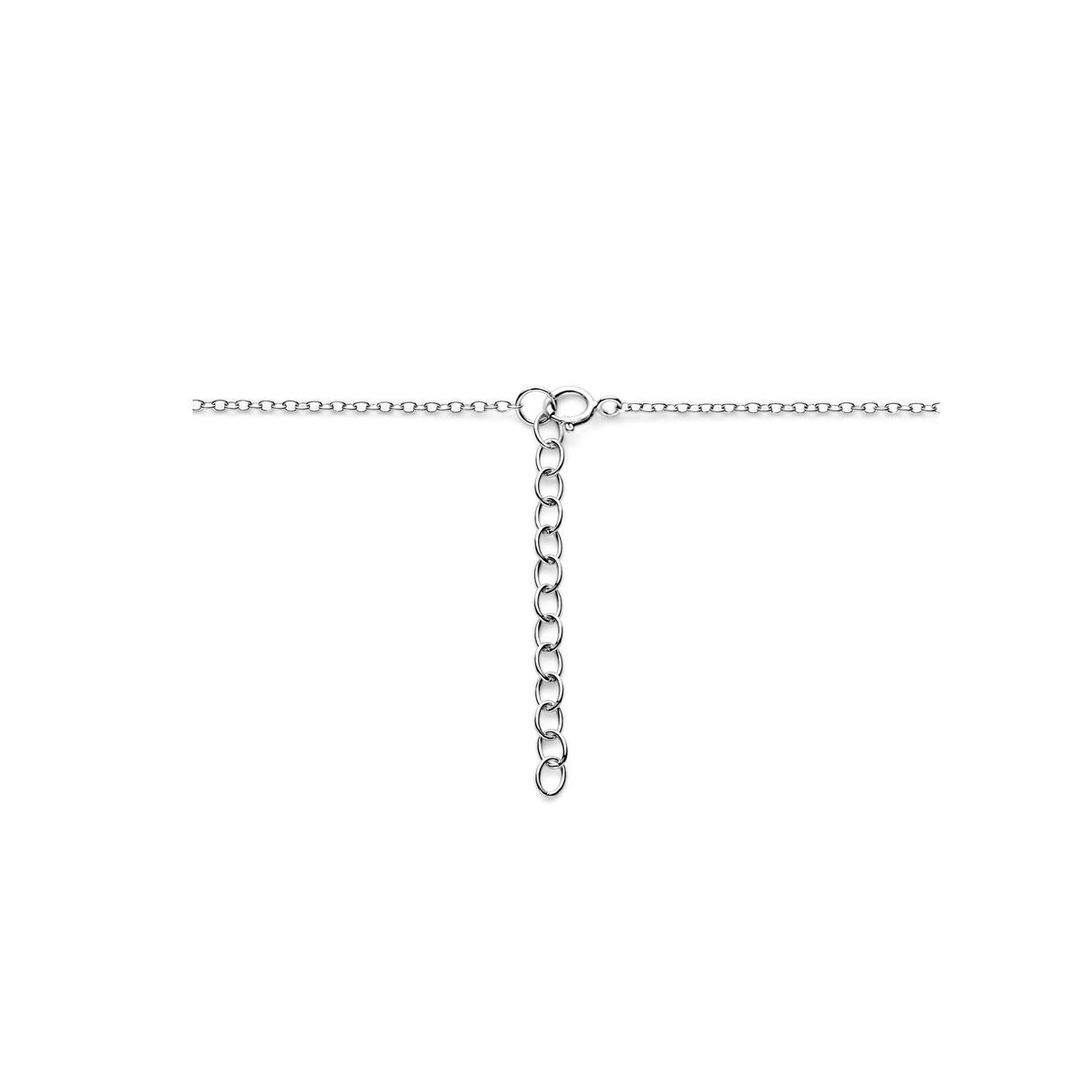 Collar de mujer de plata con círculos – collar ancla rodiado