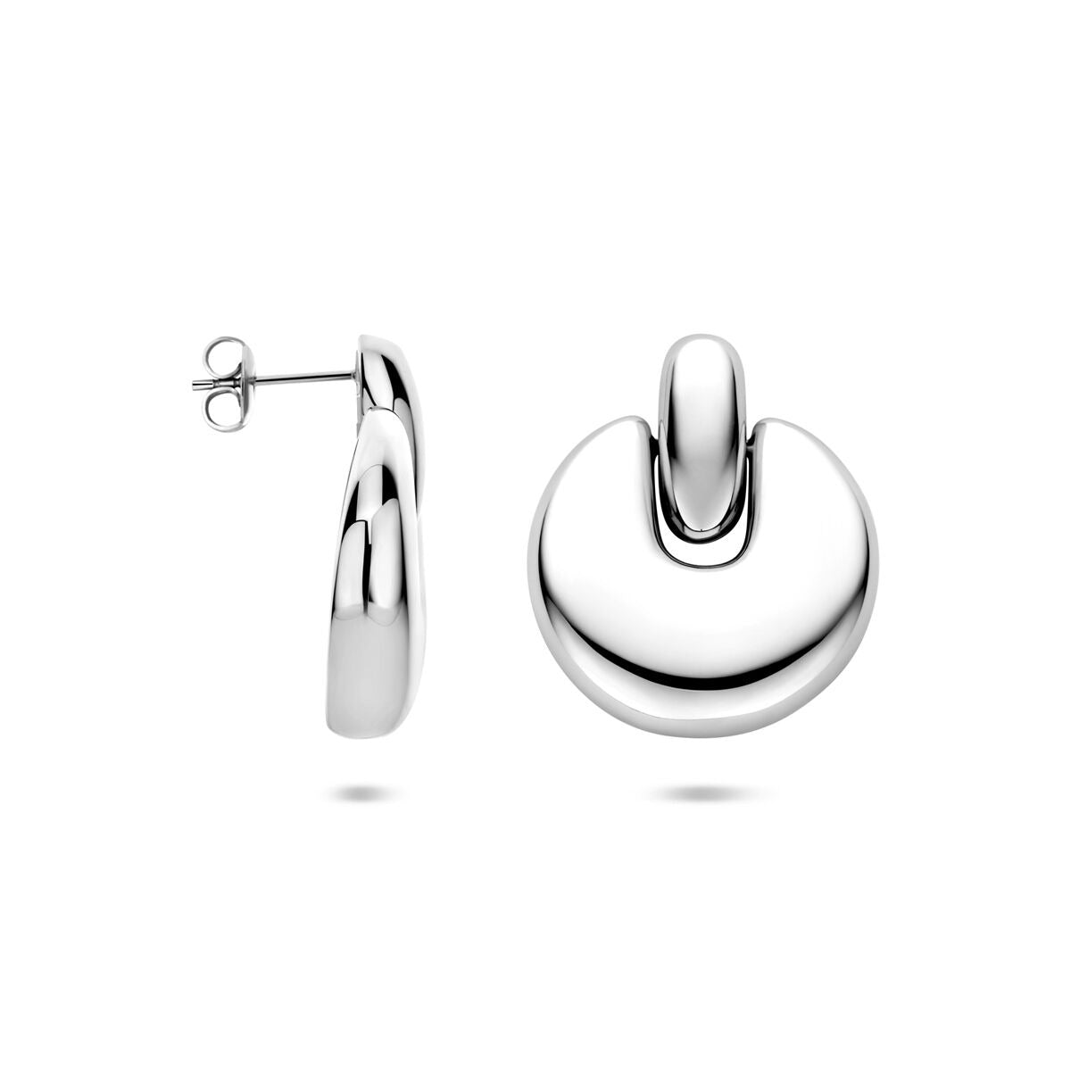 Aros de mujer color plata 29,5 mm