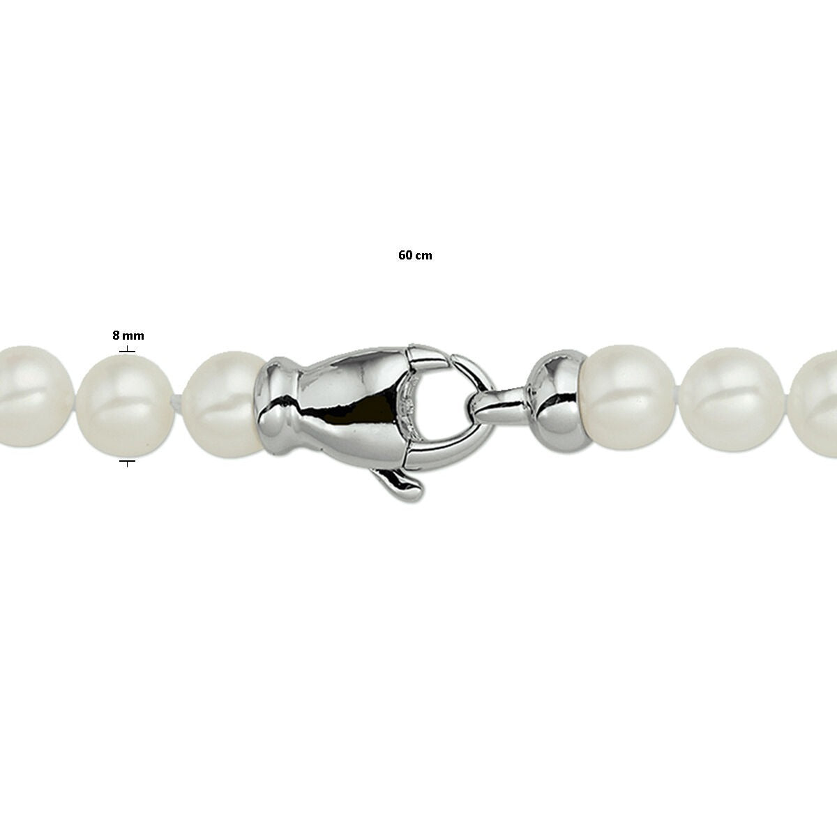 Collar de plata con perlas de agua dulce