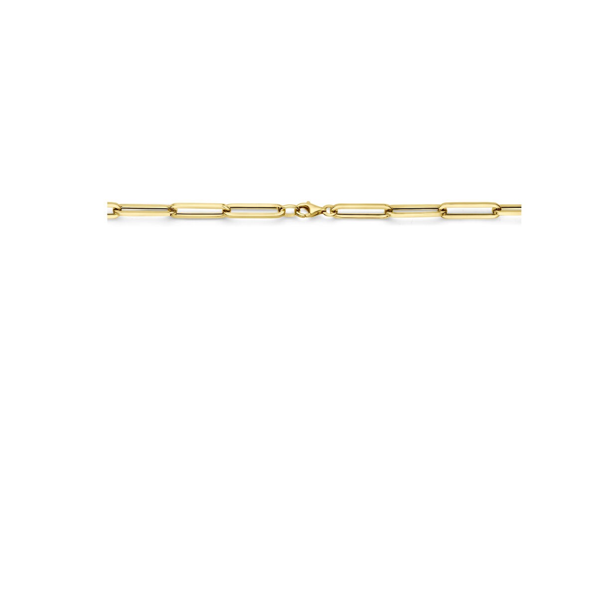 collar de oro amarillo paperclip – 45 cm