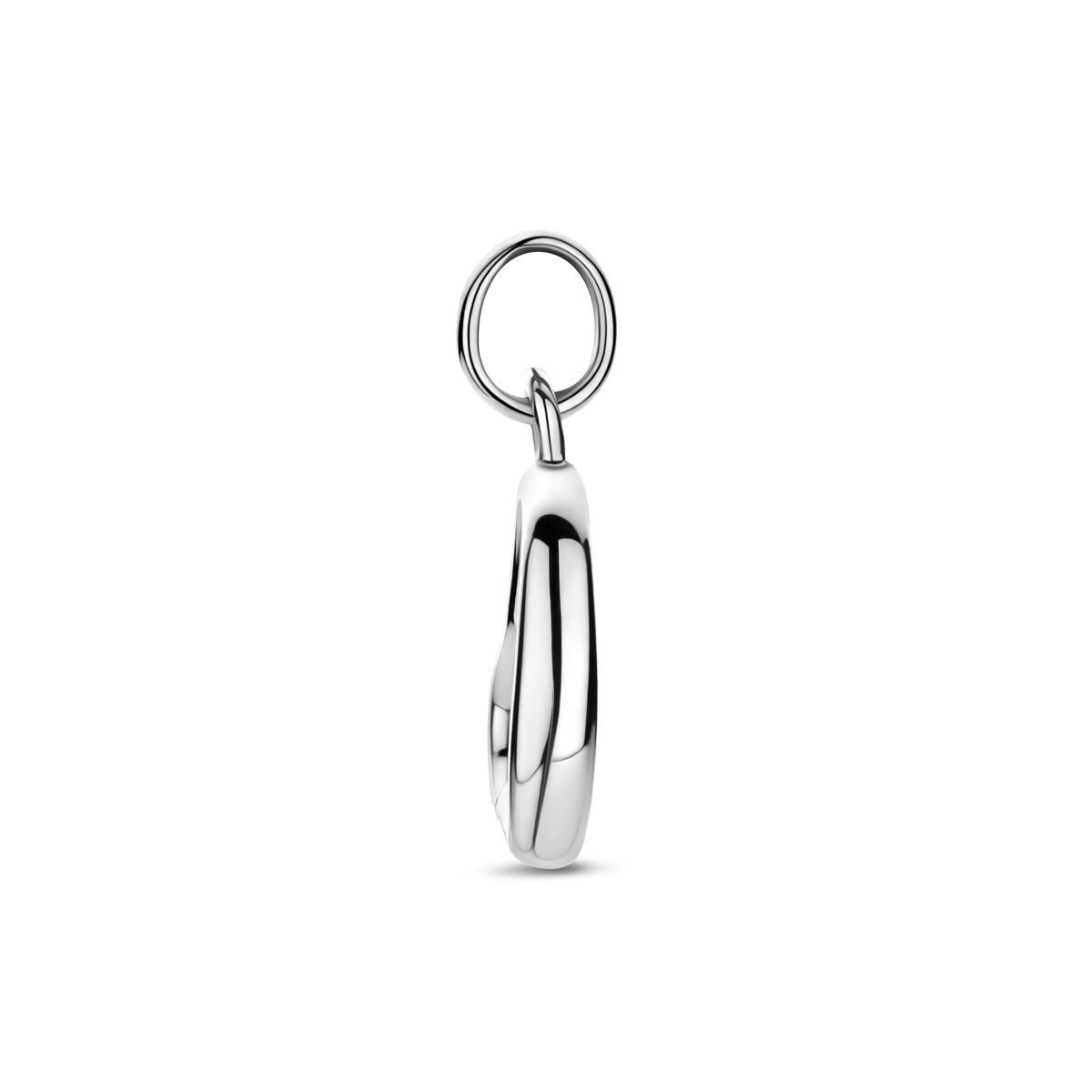 Colgante en forma de corazón de plata – rodiado 925 plata 17 mm