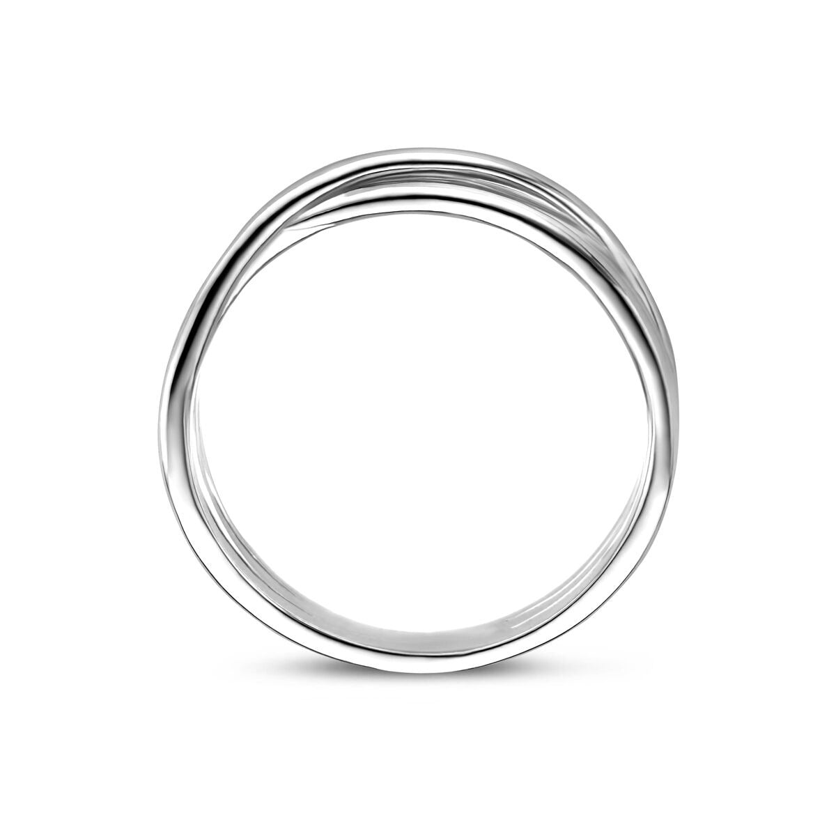 Anillo de plata rodiada 5.5 mm
