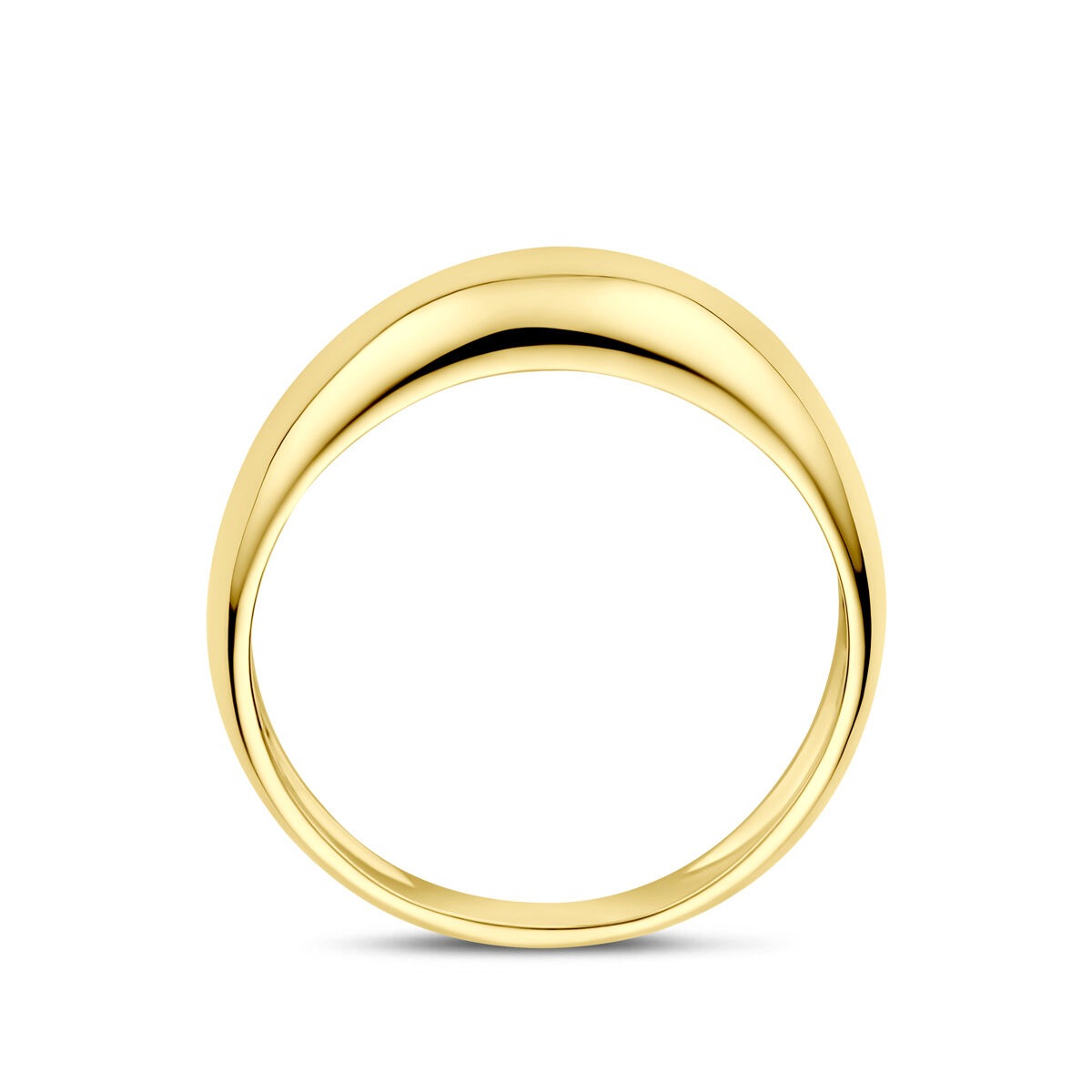 anillo de mujer de oro amarillo de 5.5mm de ancho