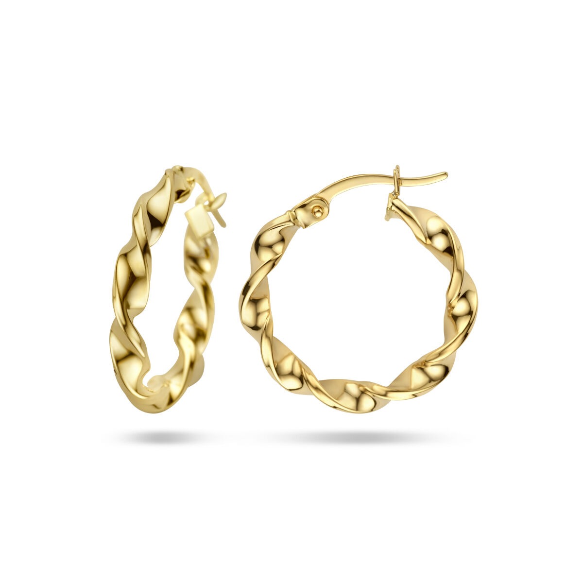 aros chapado en oro amarillo – 20,5 x 3 mm