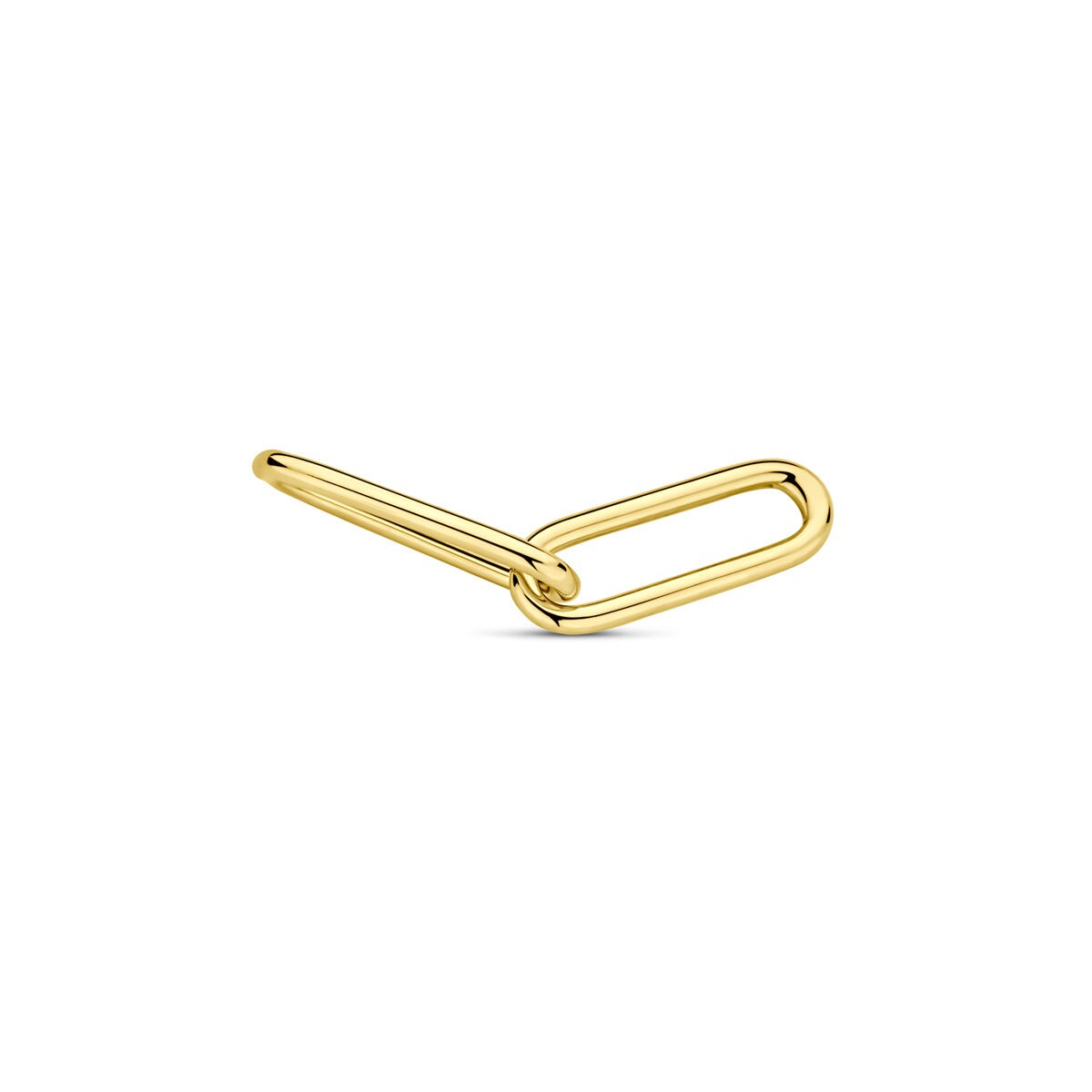 Elemento de eslabón en oro amarillo de 14k para cordón