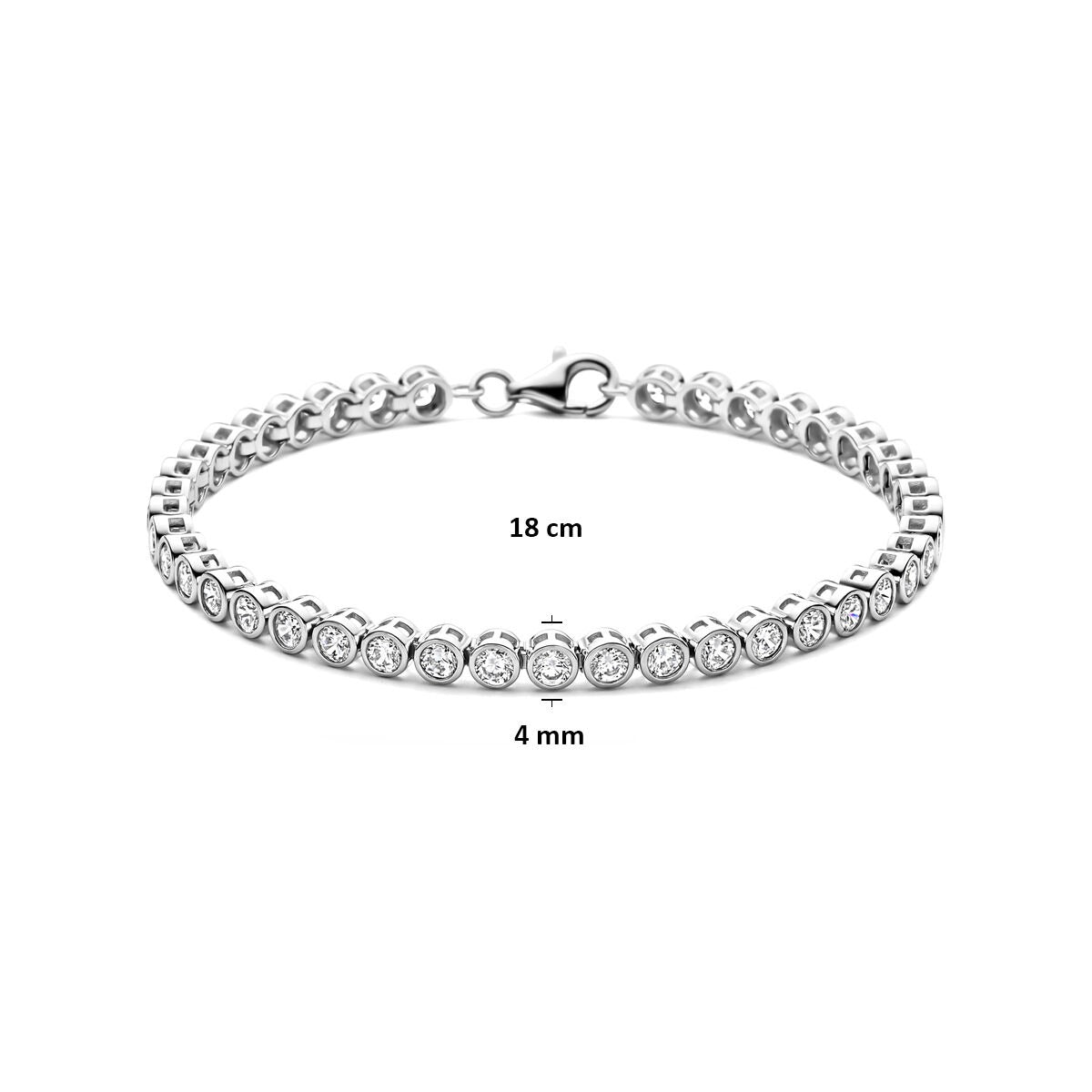 Pulsera de tenis de plata con circonitas – brillo atemporal en forma refinada