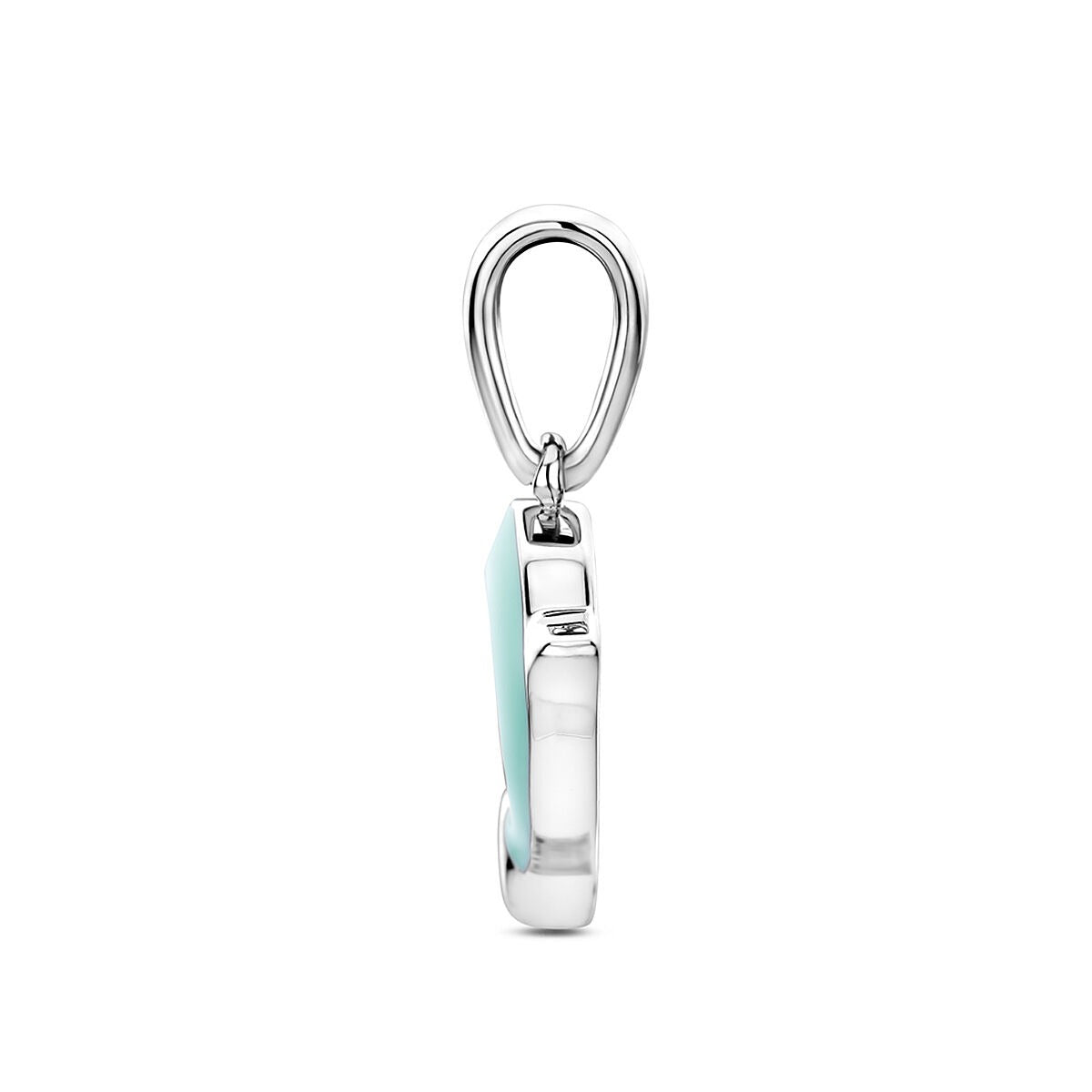 Colgante infantil delfín – rodiado en plata 925 con esmalte
