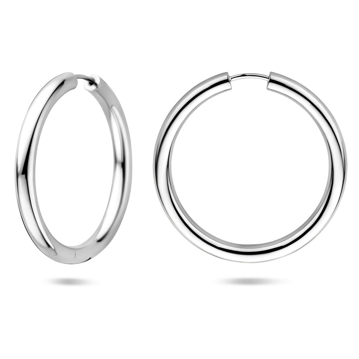 Aros de plata - rodiado 925 plata 39 mm