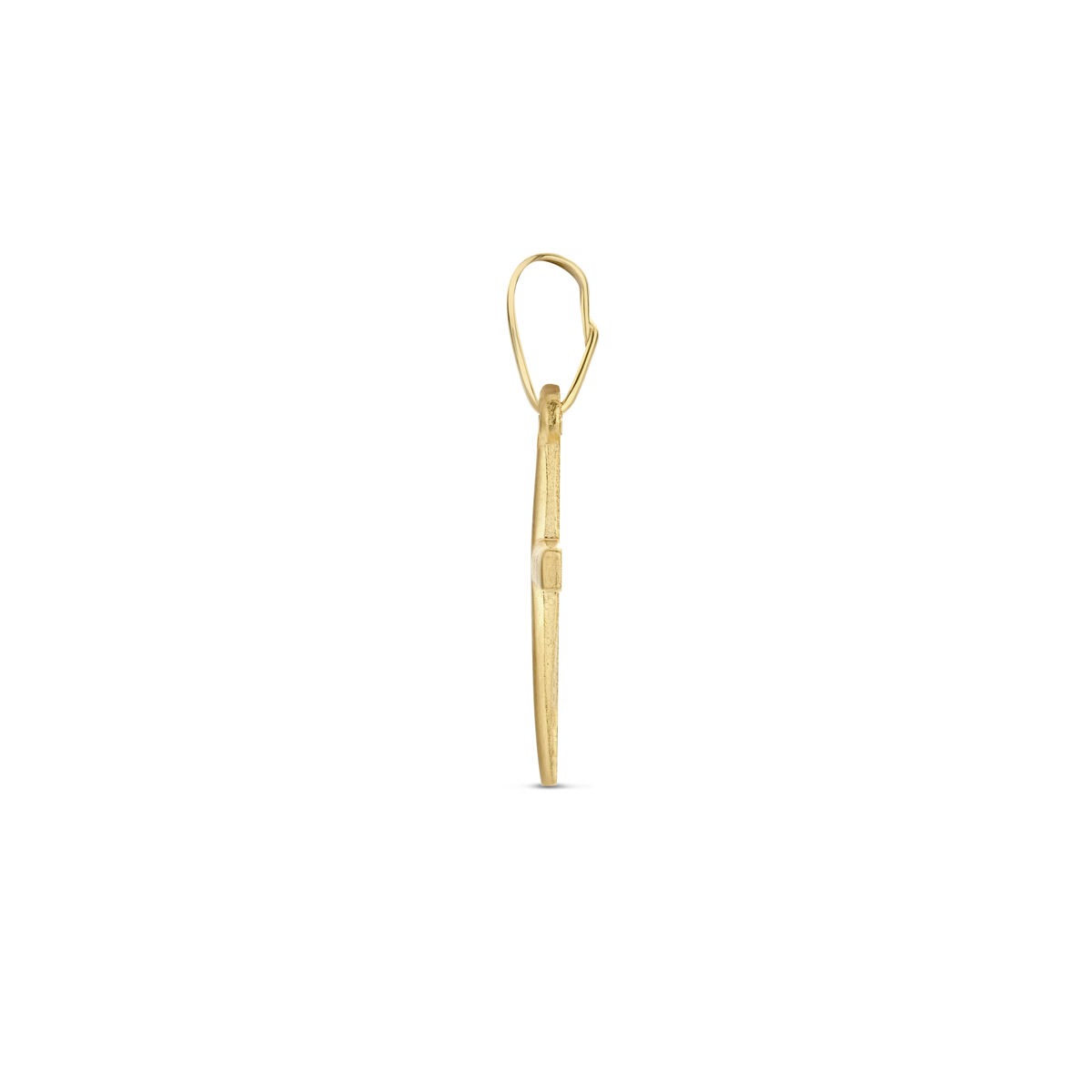 colgante de cruz de oro amarillo de 14k – símbolo atemporal de fe