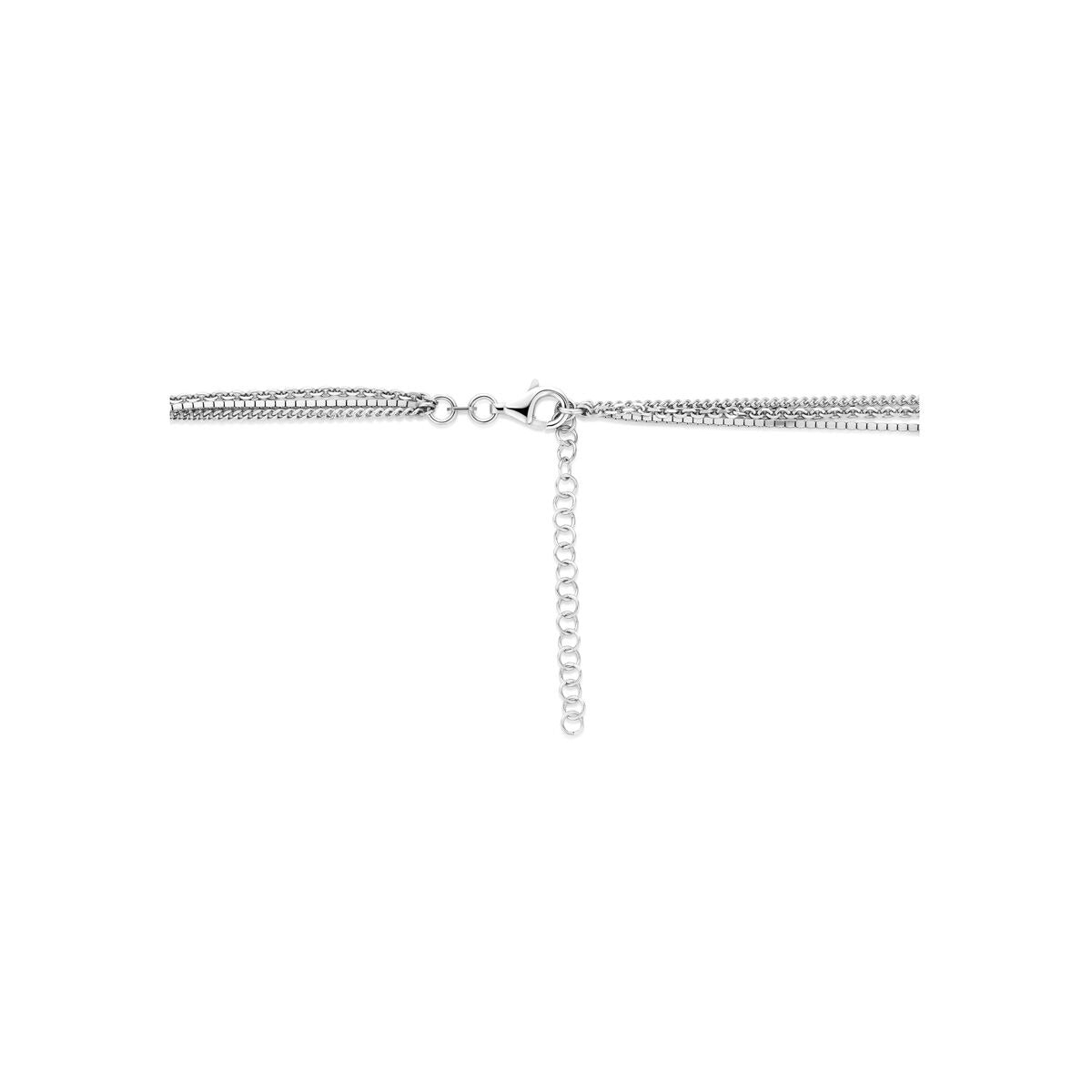 Collar de plata rodiado