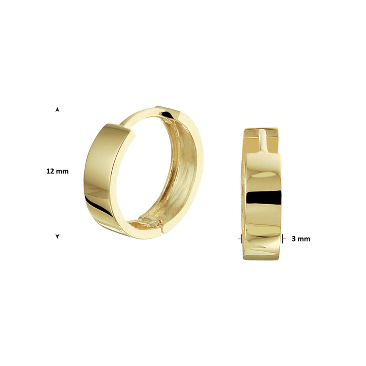 aros de oro amarillo de 9k – refinados y atemporales