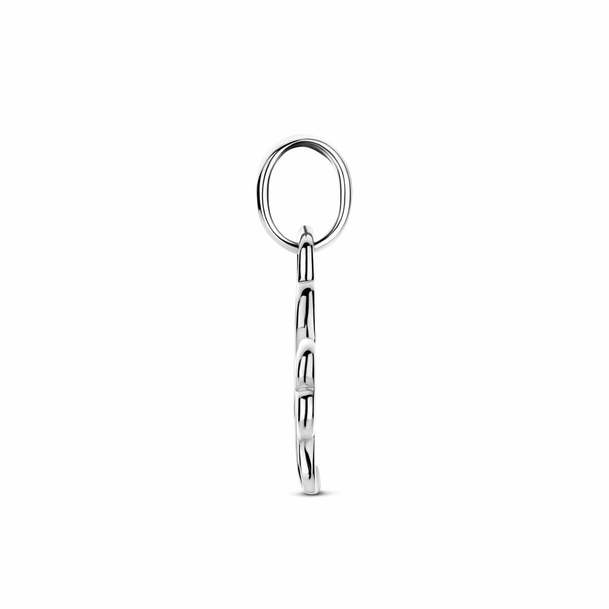 Colgante de trébol de plata 925 rodiado – 17 mm