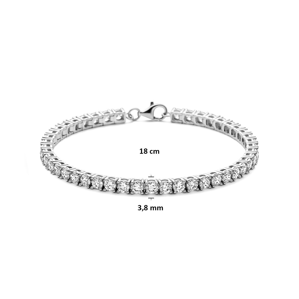 Pulsera de tenis de plata con circonitas – plata 925 rodiada