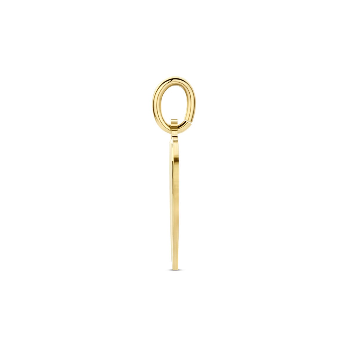 colgante de corazón en oro de 9k