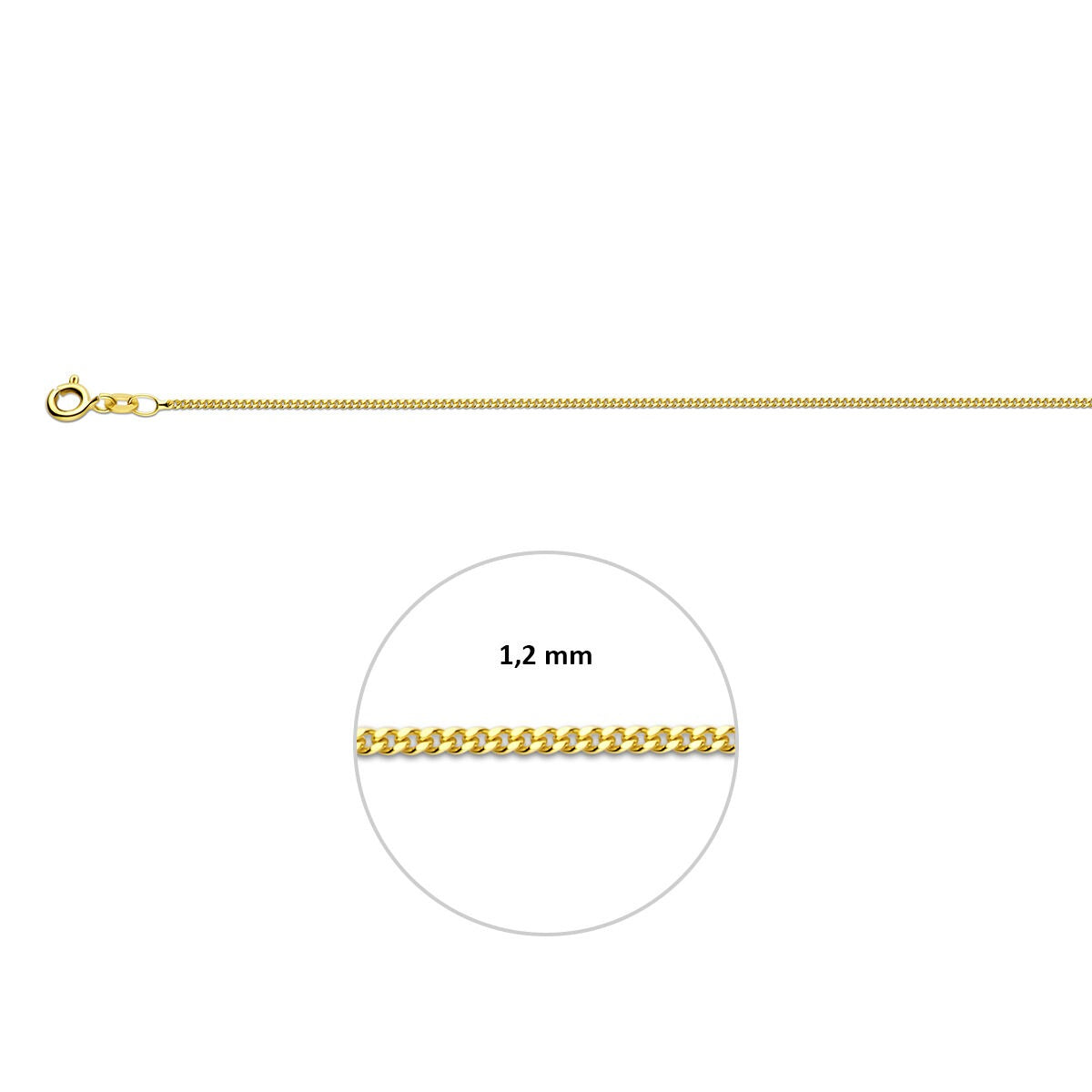 Pulsera de oro de 9 quilates gourmet