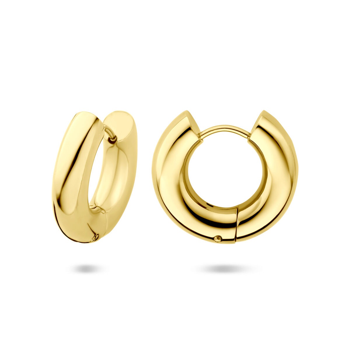 Aros chapados en oro 20x5mm