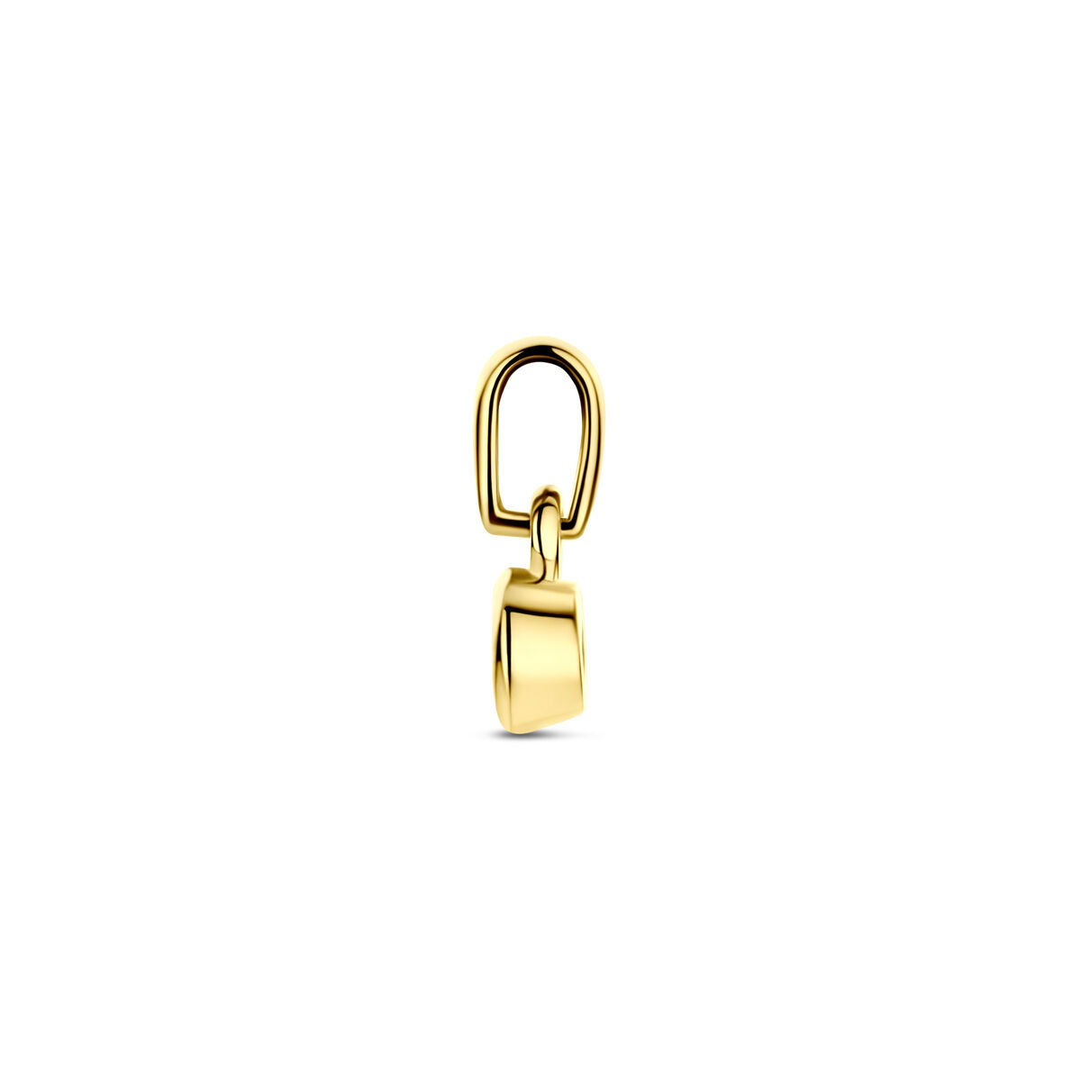 Colgante de oro con circonita 14k – brillante solitario 11 mm