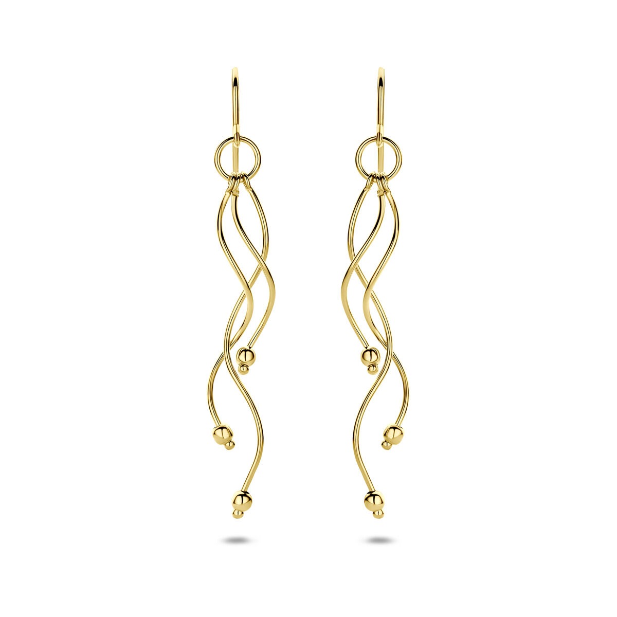 Pendientes de oro amarillo de 14k
