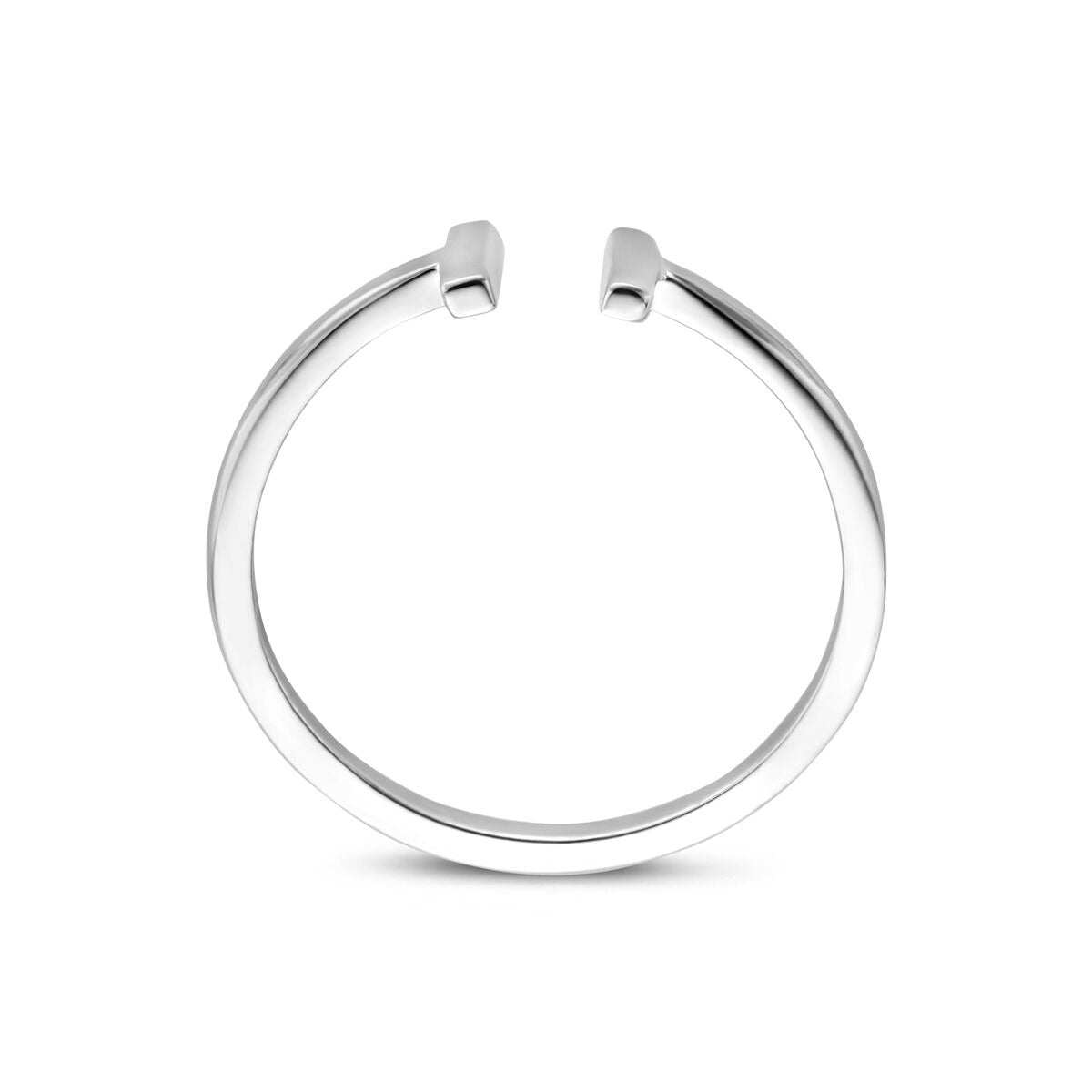 Anillo de plata rodiada 5.5 mm