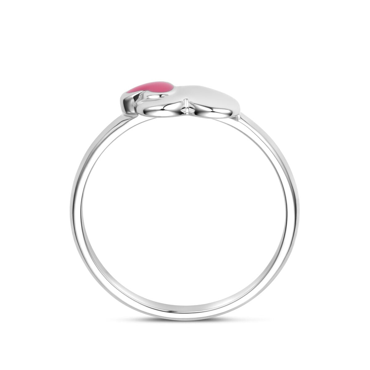 Anillo infantil de plata con corazón – plata 925 rodiada