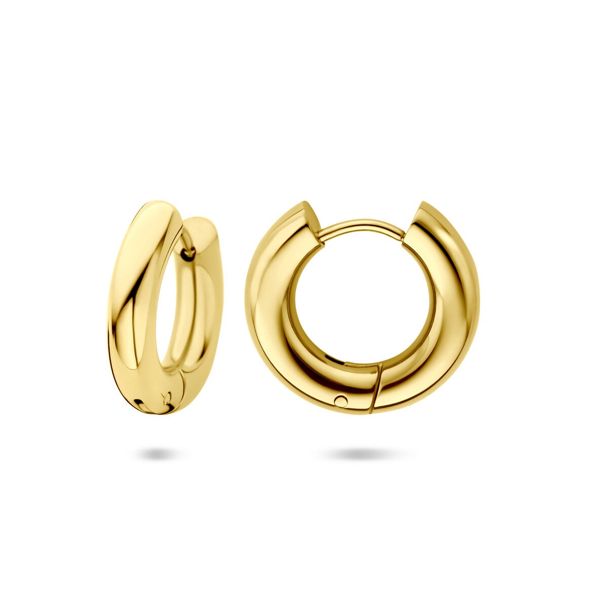Aros de acero color oro 18x4mm