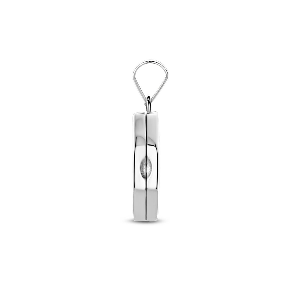 Medaillon octogonal de plata 925 rodiado