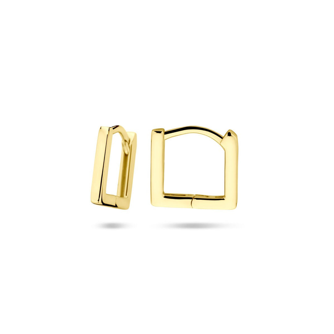 vergulde Zilveren Klapoorringen – Elegante Stijl voor Dames